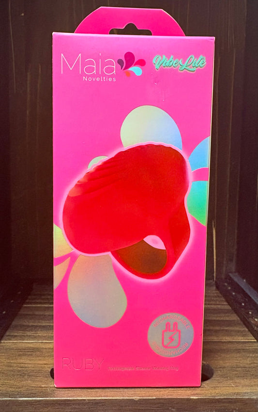 Maia Ruby Silicone Ring Vibe