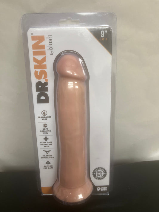 Dr. Skin 9.5 Inch Cock in Vanilla