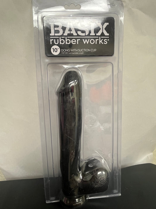 Basix 10 Inch Suction Base Dildo