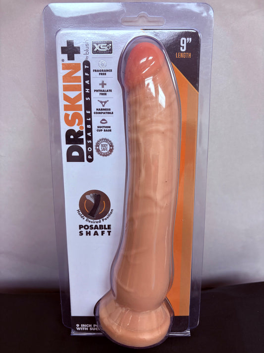 Blush 9" Posable Dildo with Suction Cup