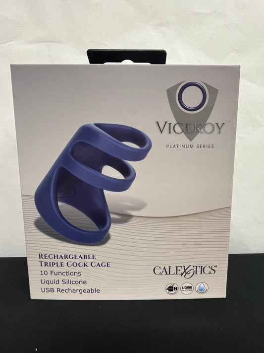 CalExotics Viceroy Rechargeable Triple Cock Cage