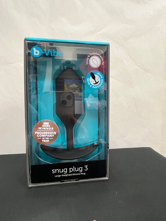 B-Vibe Snug Plug 3 Weighted Silicone Butt Plug