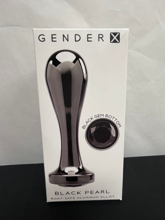 Evolved Novelties Gender X Black Pearl Metal Plug