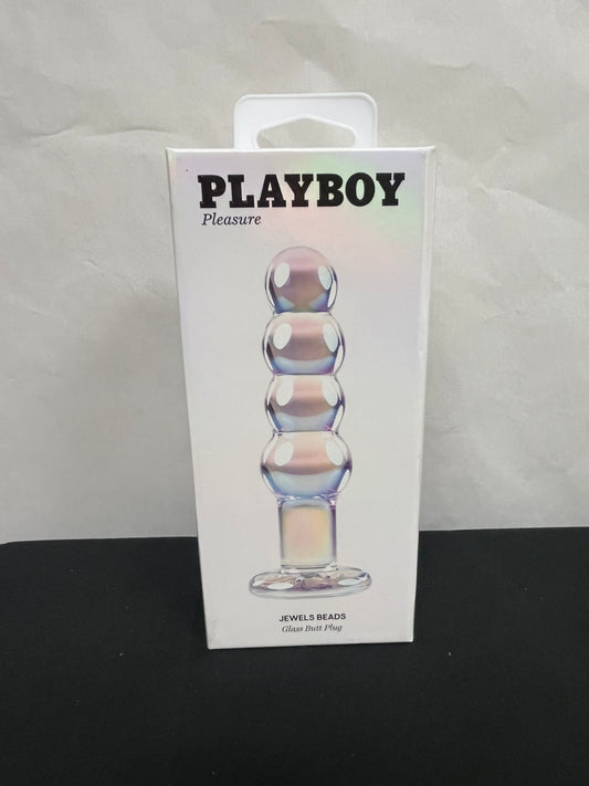 Evolved Novelties Playboy Jewels Beads Glass Plug