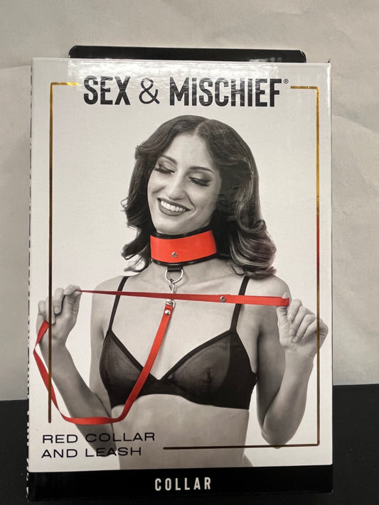 Sex & Mischief Red Leash and Collar