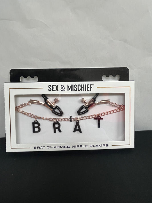 Sex & Mischief Brat Charmed Nipple Clamps