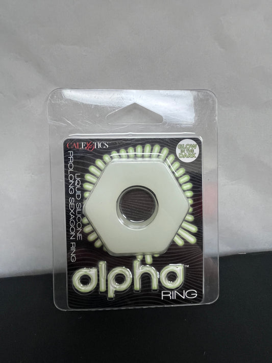 CalExotics Alpha Glow-In-The-Dark Prolong Sexagon C-Ring