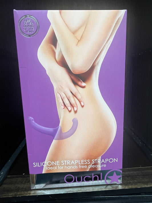 Ouch! Silicone Strapless Strap-On in Purple