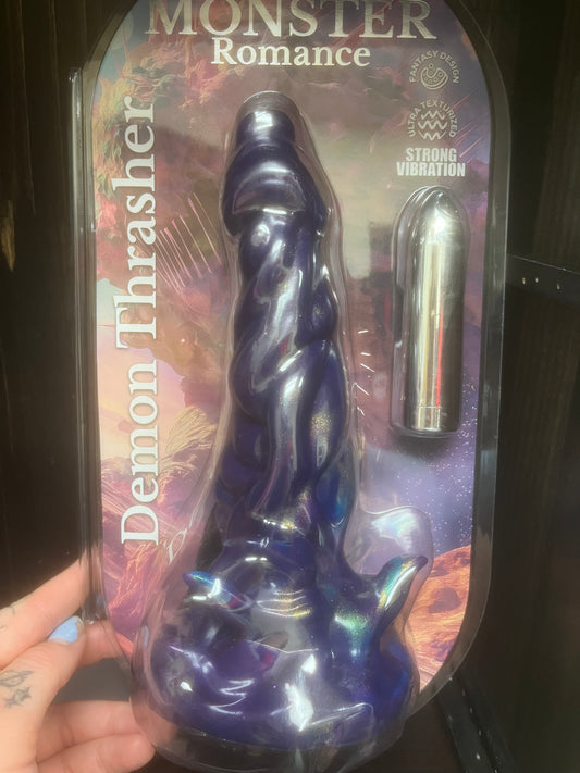 Hott Products Monster Romance Demon Thrasher Dildo and Bullet Vibe