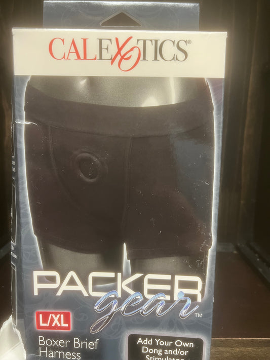 Packer Gear Black Boxer Brief Harness