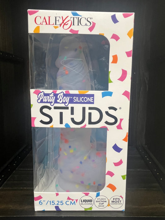 CalExotics Silicone Studs Party Boy 6 Inch Dildo
