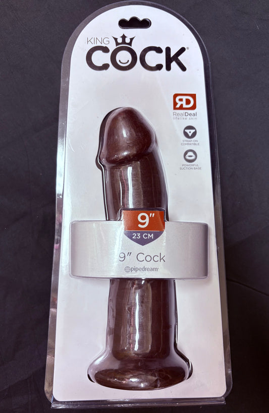 Pipedream King Cock 9" Dildo in Brown