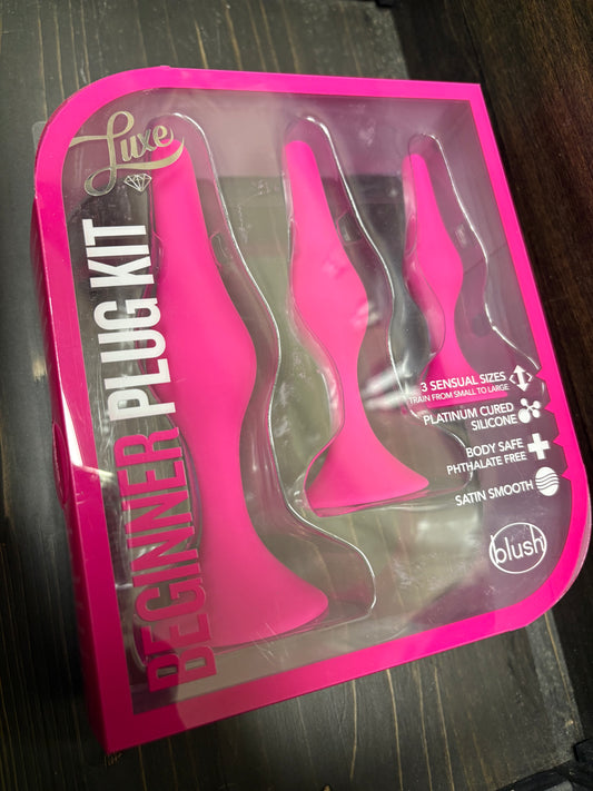 Luxe Beginner Silicone Butt Plug Kit