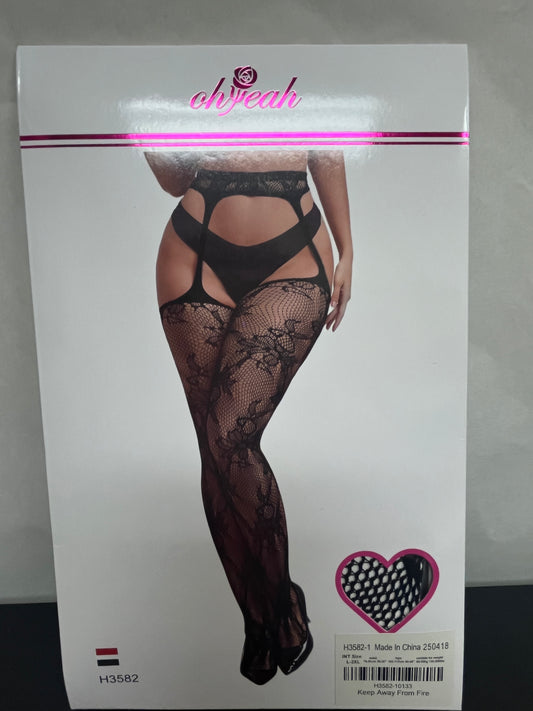 Pantyhose with Garter Belt H3582