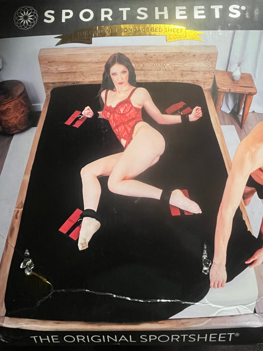 Sportsheets Bondage Bed Sheet Set in King Size