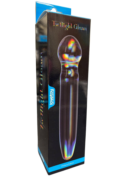 LoveToy Twilight Gleam Glass Dildo- Prism Glass