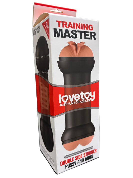 LoveToy Training Master Double Sided Stroker -Pussy and Anus
