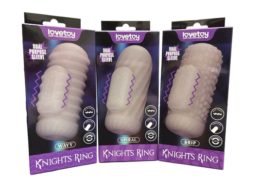 LoveToy Knights Ring Vibrating Dual Purpose Sleeve
