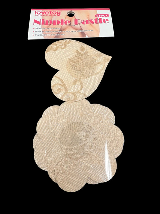 LoveToy Lace Heart and Flower Nipple Pasties (2 Pack)