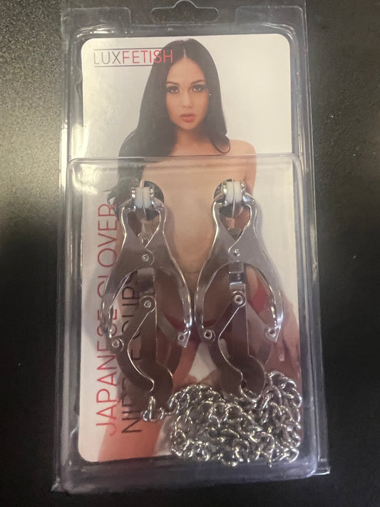 Lux Fetish Japanese Clover Nipple Clips