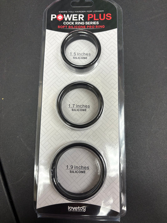LoveToy Power Plus Cock Ring Set -Wide Band