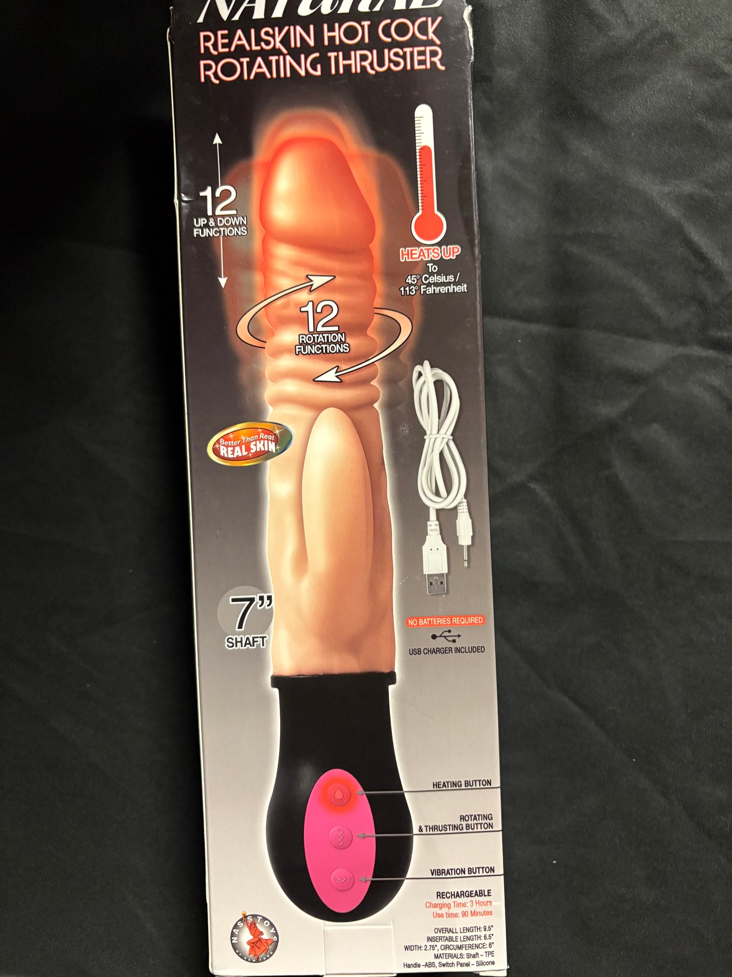 Natural Real Skin Hot Cock Rotating Thruster
