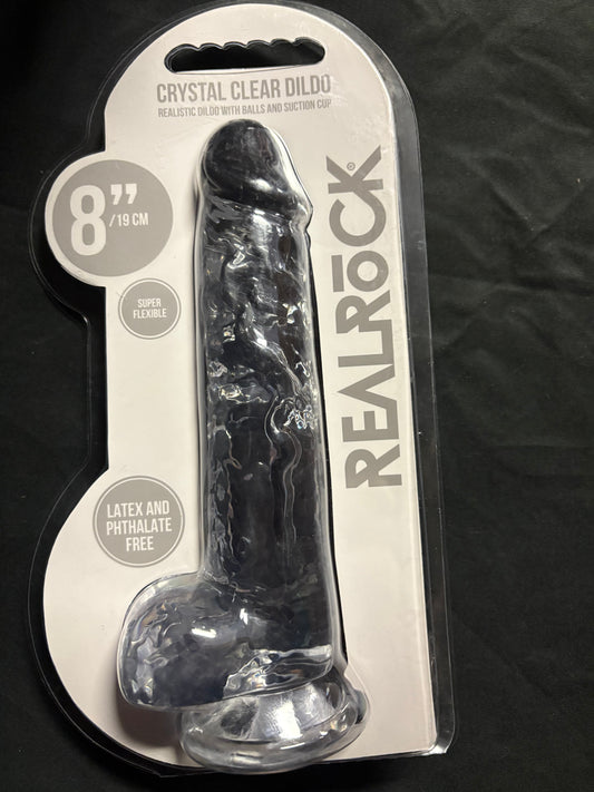 Real Rock 8" Dildo with Balls