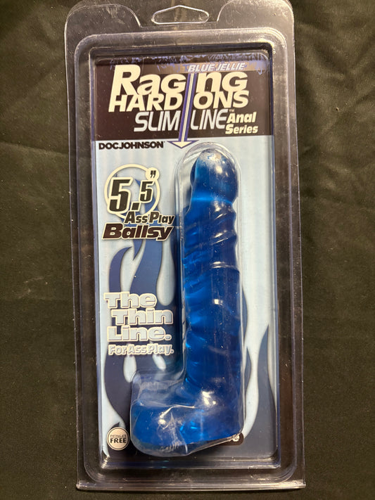 Doc Johnson Raging Hard-Ons Slimline 5.5 Inch Ballsy