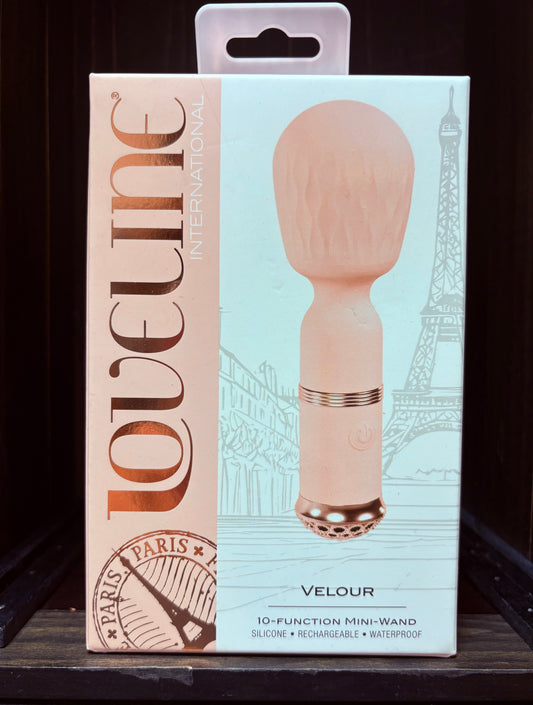 Loveline Velour Mini Wand Vibe