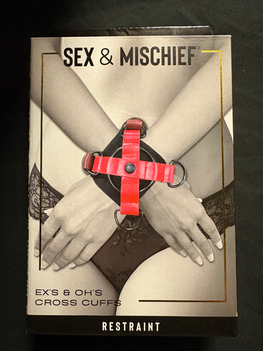 Sex & Mischief Ex's & Oh's Cross Cuffs