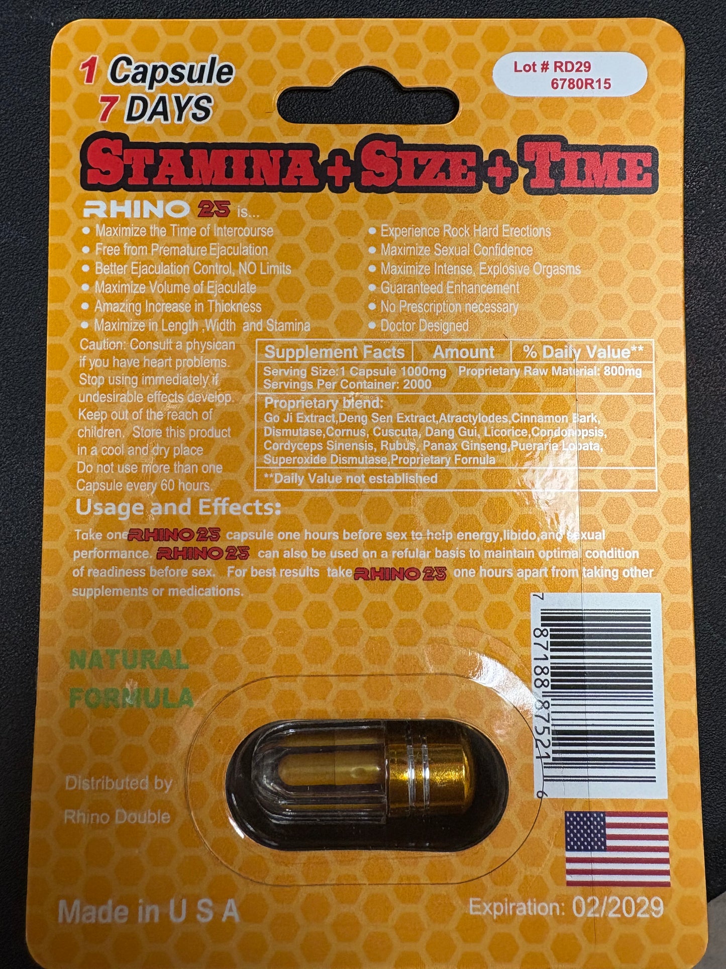 Rhino 25 Gold 10k