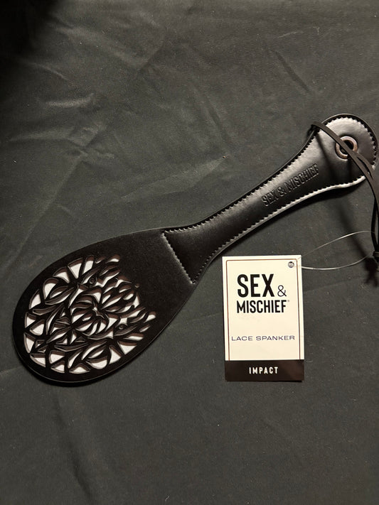 Sex & Mischief Lace Impression Spanker Paddle