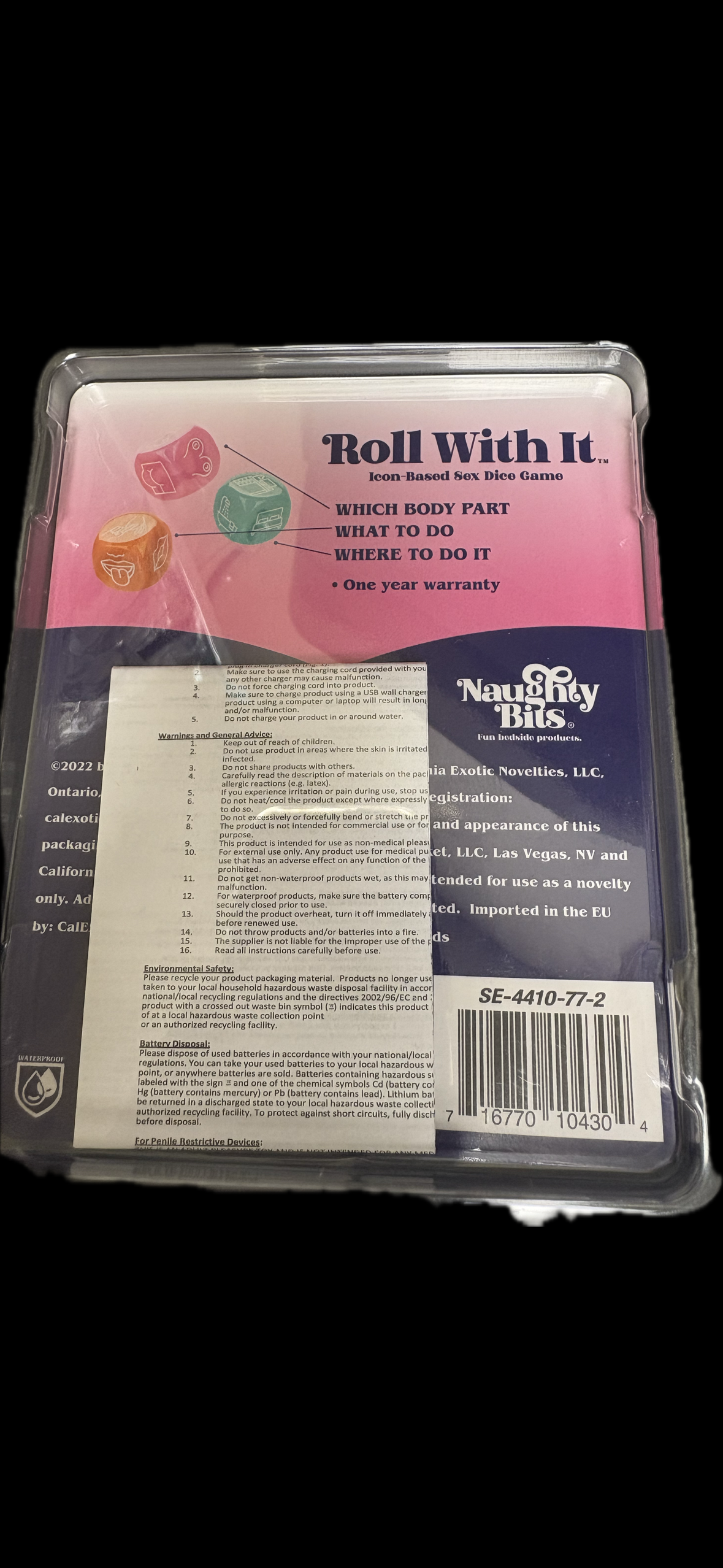 Naughty Bits Roll With It Sex Dice Game