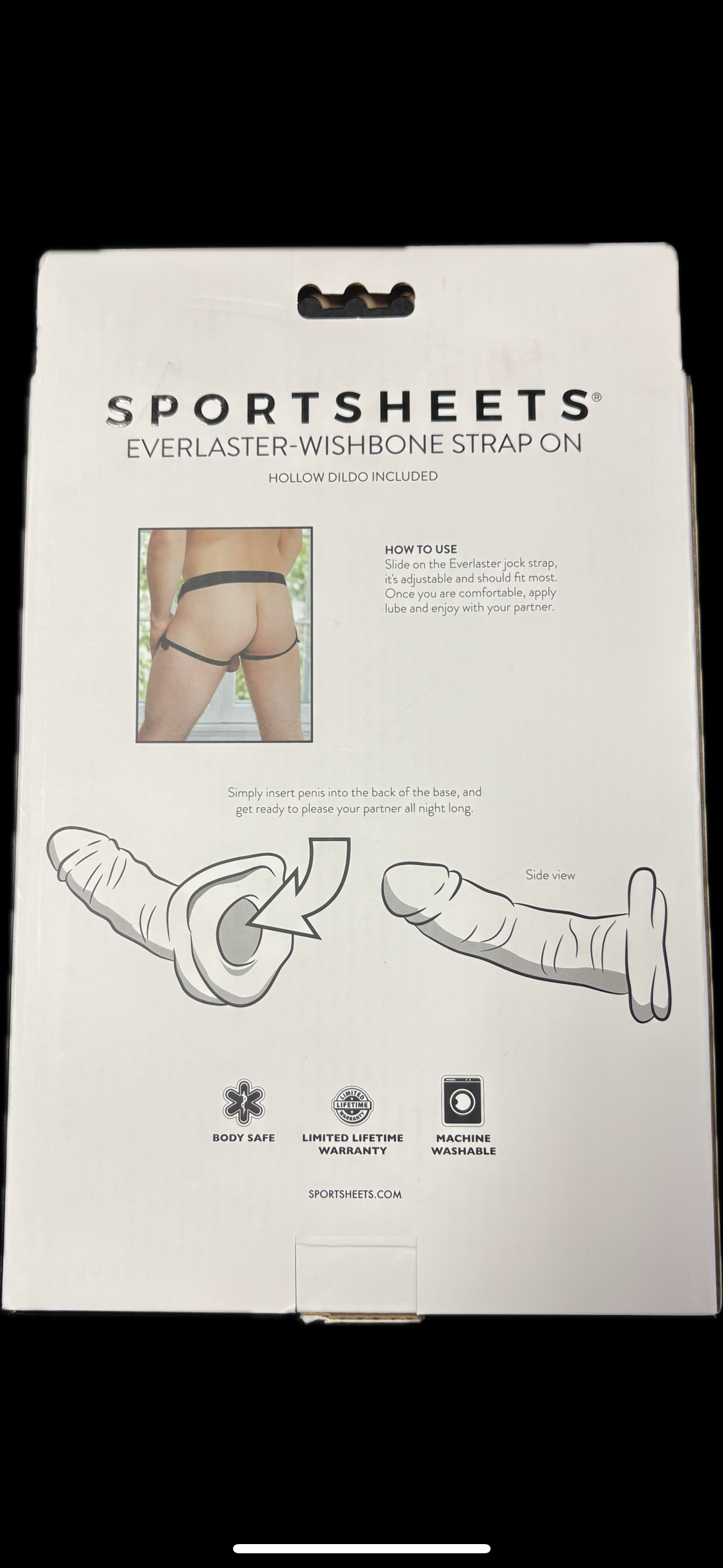Everlaster Wishbone Hollow Strap-On Set in Light