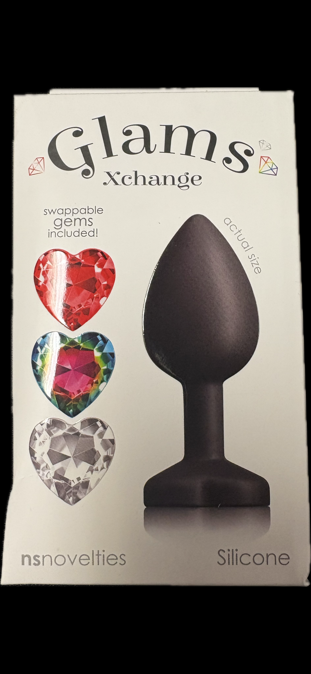 Glams Xchange Heart Gem Butt Plug in Small