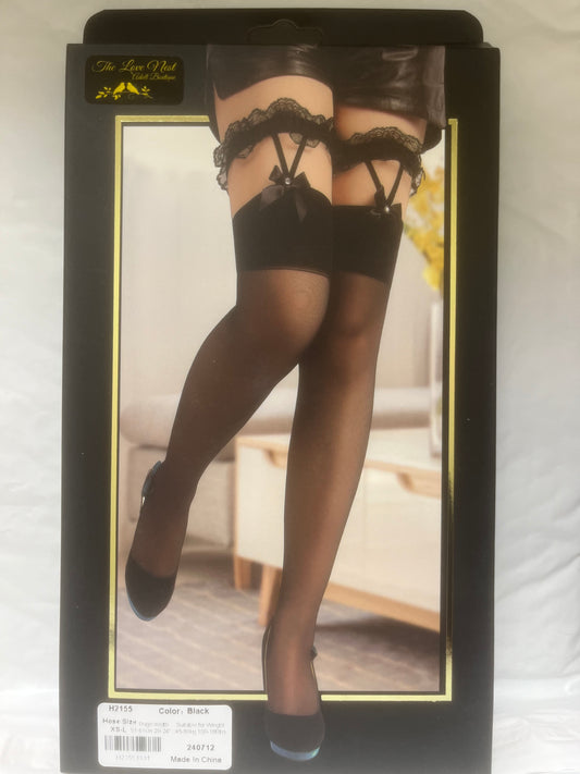Glam Lacey Garter Thigh High 2155