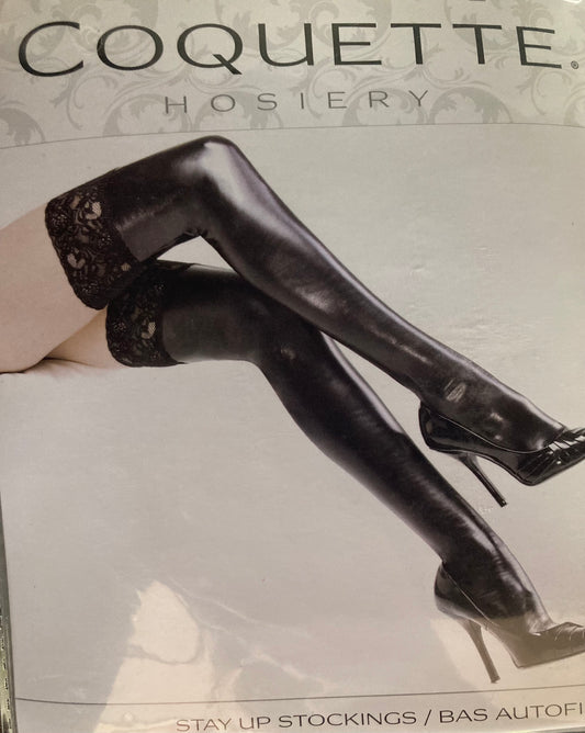 Coquette Black Wet Look 1729