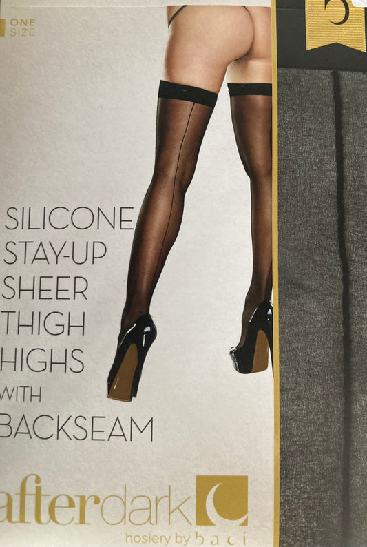 Baci Thigh High Backseam Silicone Banded