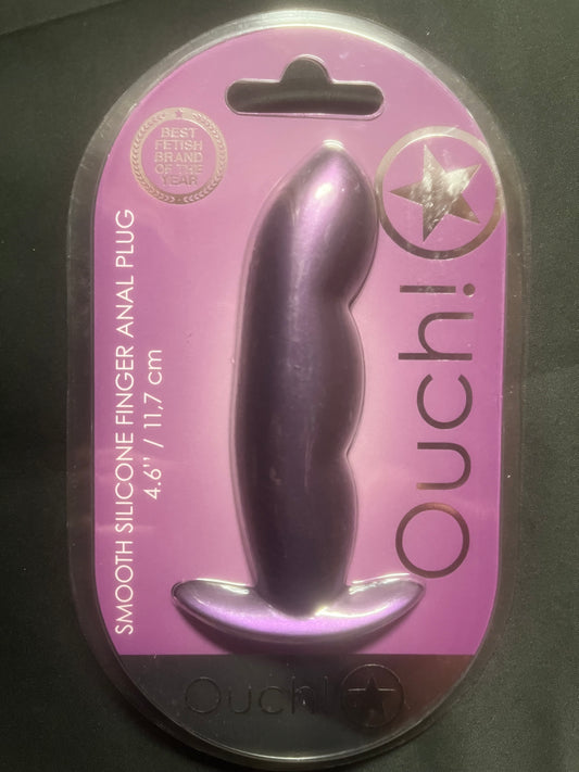 Ouch! Smooth Silicone Finger Butt Plug