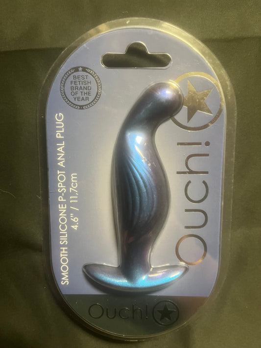 Ouch! Smooth Silicone P-Spot Butt Plug