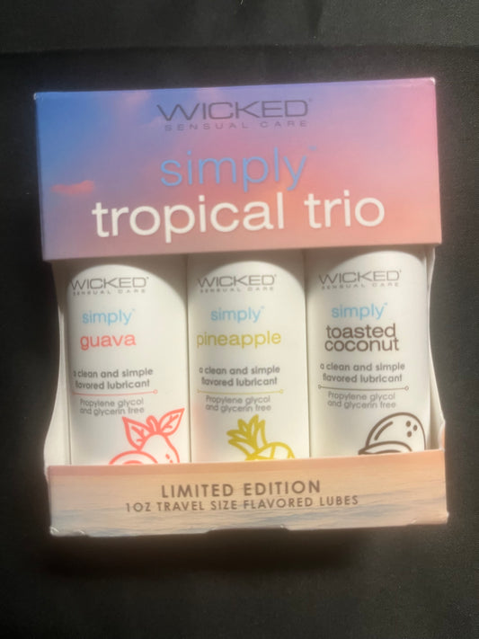 Simply Tropical Trio Flavor Lube Set