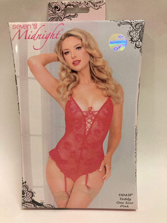 Seven til Midnight Pink Teddy 11043P OS