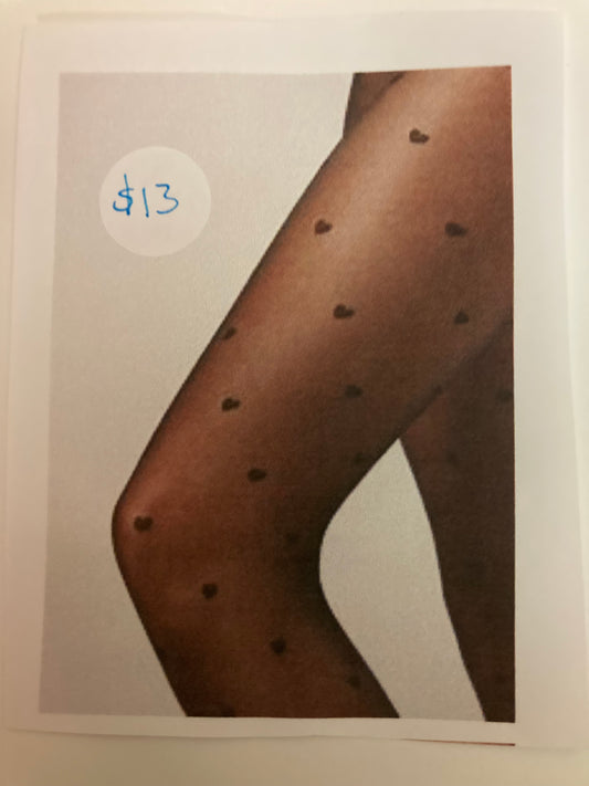 Open Toe Stockings with Hearts