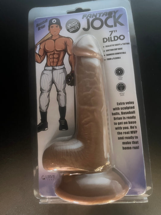 Fantasy Jock Baseball Brian 7 Inch Dildo
