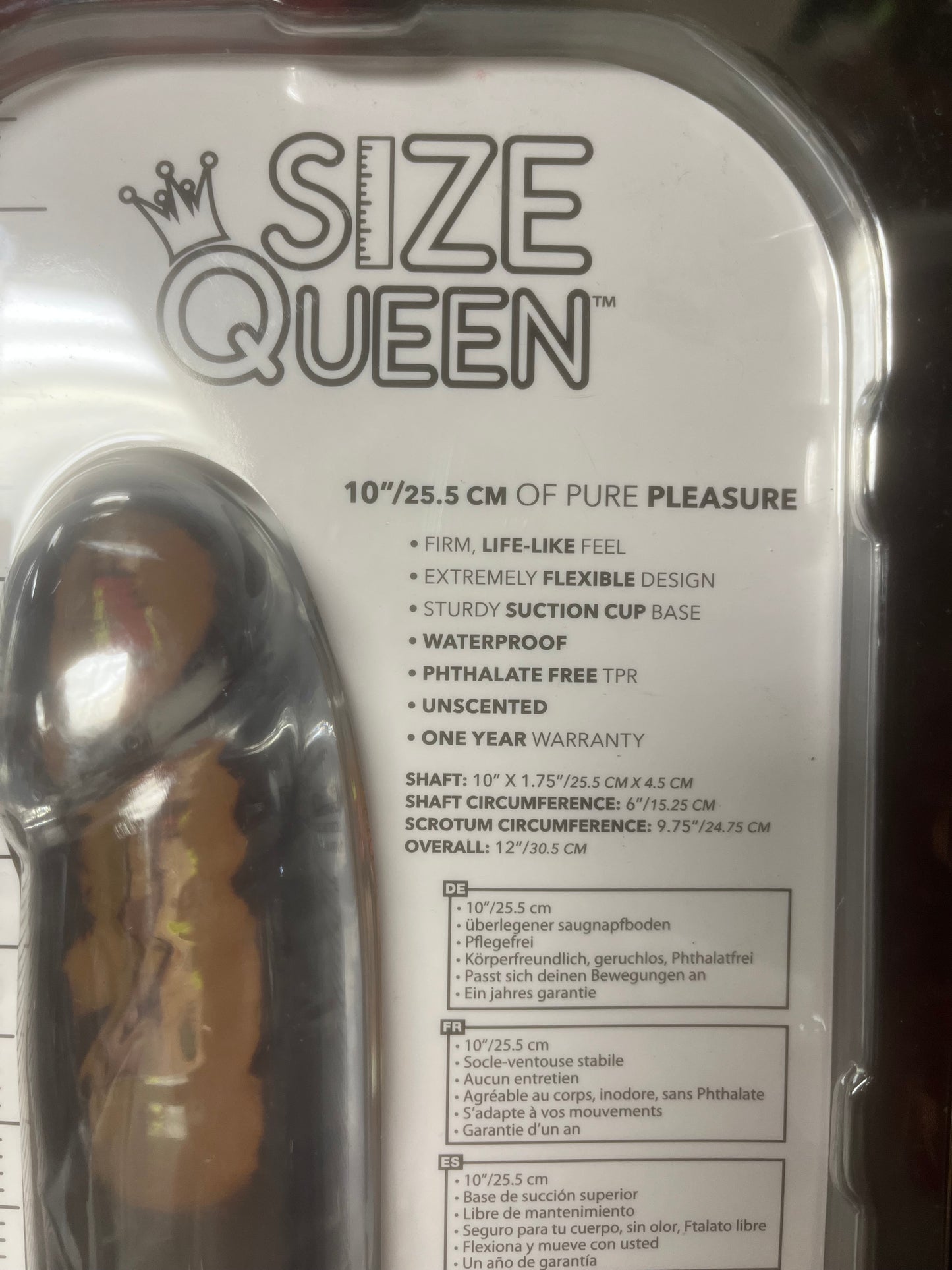 CalExotics Size Queen 10 Inch Jelly Dildo