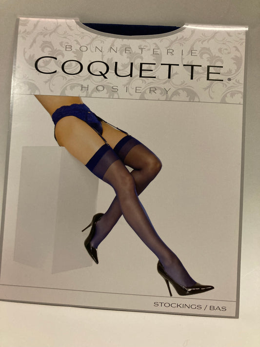 Coquette Navy Stockings 22130 OS