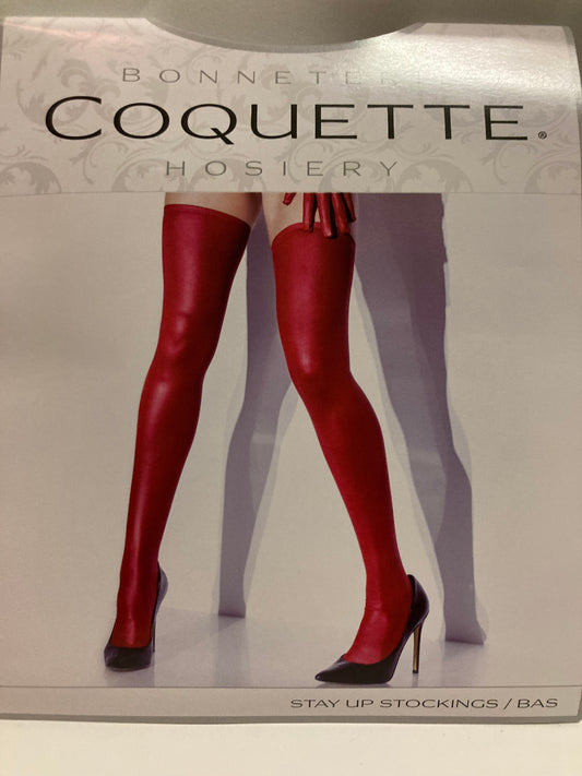 Coquette Matte Wet Look Stocking D1880 OS