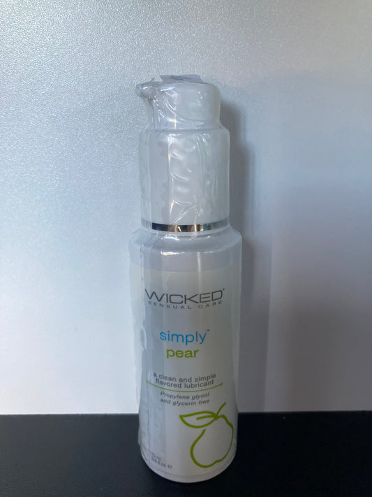 Wicked Simply Pear Flavored Lube 2.3oz