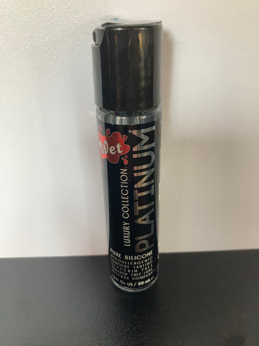 Wet Platinum Luxury Silicone Lubricant in 1oz/30ml