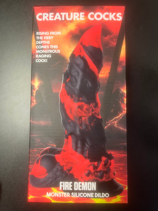 Creature Cocks Fire Demon Monster Dildo
